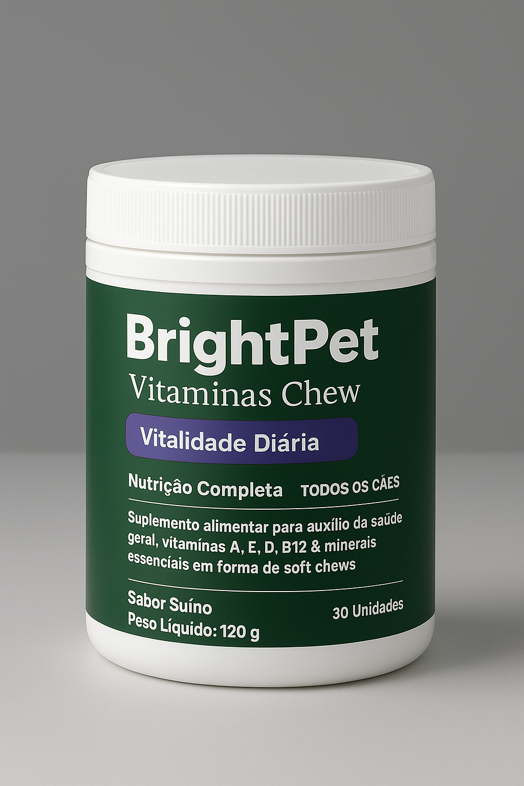 Brightpet Multivitaminas Para Cães A, E, D, B12